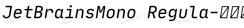 JetBrainsMono Regula字体转换